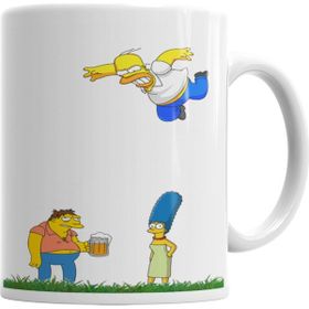 Baskı Dükkanı KB6734 Simpson Porselen Kupa Bardak