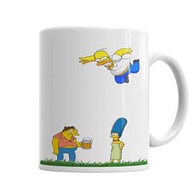 Baskı Dükkanı KB6734 Simpson Porselen Kupa Bardak