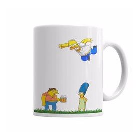 Baskı Dükkanı KB6734 Simpson Porselen Kupa Bardak