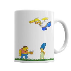 Baskı Dükkanı KB6734 Simpson Porselen Kupa Bardak