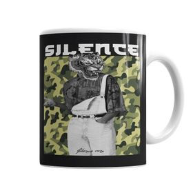 Baskı Dükkanı KB6736 Silence Rms Will Tigre Porselen Kupa Bardak