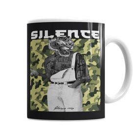Baskı Dükkanı KB6736 Silence Rms Will Tigre Porselen Kupa Bardak