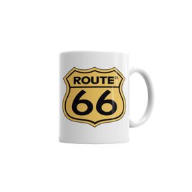 Baskı Dükkanı KB6778 Route 66 Porselen Kupa Bardak