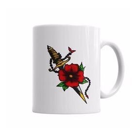 Baskı Dükkanı KB6780 Rosa E Punhal Porselen Kupa Bardak
