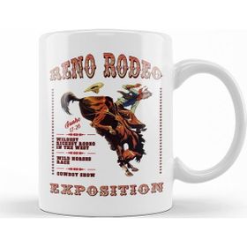 Baskı Dükkanı KB6787 Rodeo Reno Porselen Kupa Bardak