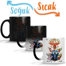 Baskı Dükkanı KB6813 Teen Titans Porselen Kupa Bardak