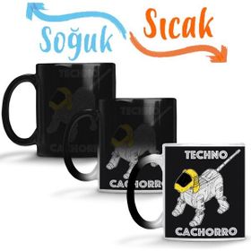 Baskı Dükkanı KB6815 Techno Cachorro Porselen Kupa Bardak