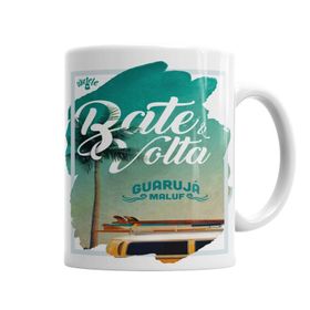 Baskı Dükkanı KB6832 Surf Bate E Volta Guaruja Maluf Porselen Kupa Bardak
