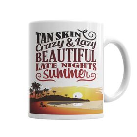 Baskı Dükkanı KB6842 Summer Nights Porselen Kupa Bardak