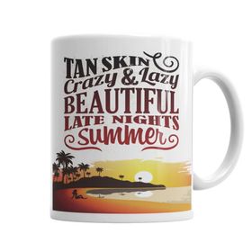 Baskı Dükkanı KB6842 Summer Nights Porselen Kupa Bardak