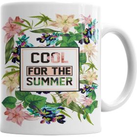 Baskı Dükkanı KB6843 Summer Flowers Porselen Kupa Bardak
