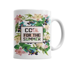 Baskı Dükkanı KB6843 Summer Flowers Porselen Kupa Bardak