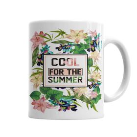 Baskı Dükkanı KB6843 Summer Flowers Porselen Kupa Bardak