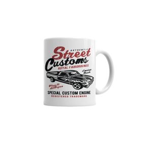 Baskı Dükkanı KB6848 Street Custom Porselen Kupa Bardak