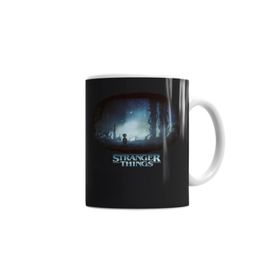 Baskı Dükkanı KB6851 Stranger Things Black Porselen Kupa Bardak