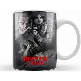 Baskı Dükkanı KB6851 Stranger Things Black Porselen Kupa Bardak