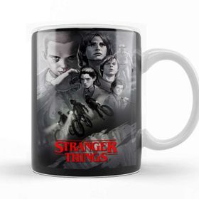 Baskı Dükkanı KB6851 Stranger Things Black Porselen Kupa Bardak