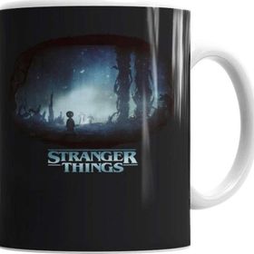 Baskı Dükkanı KB6851 Stranger Things Black Porselen Kupa Bardak