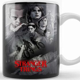 Baskı Dükkanı KB6851 Stranger Things Black Porselen Kupa Bardak
