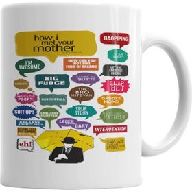 Baskı Dükkanı KB686 How I Meet You Mother Quiet Porselen Kupa Bardak