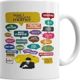 Baskı Dükkanı KB686 How I Meet You Mother Quiet Porselen Kupa Bardak