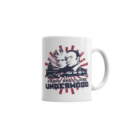 Baskı Dükkanı KB687 House Of Cards Frank And Claire Porselen Kupa Bardak