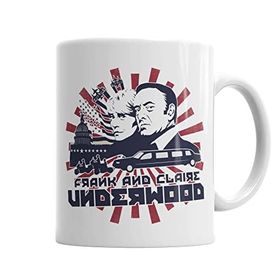 Baskı Dükkanı KB687 House Of Cards Frank And Claire Porselen Kupa Bardak