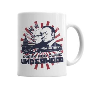 Baskı Dükkanı KB687 House Of Cards Frank And Claire Porselen Kupa Bardak