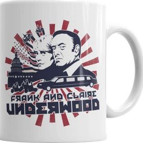 Baskı Dükkanı KB687 House Of Cards Frank And Claire Porselen Kupa Bardak