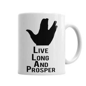 Baskı Dükkanı KB6884 Spock Live Long And Prosper Porselen Kupa Bardak