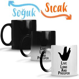 Baskı Dükkanı KB6884 Spock Live Long And Prosper Porselen Kupa Bardak