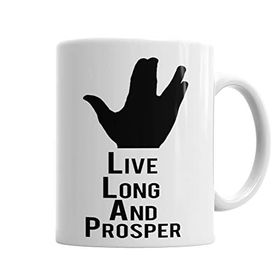 Baskı Dükkanı KB6884 Spock Live Long And Prosper Porselen Kupa Bardak