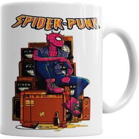 Baskı Dükkanı KB6888 Spider Punk Porselen Kupa Bardak