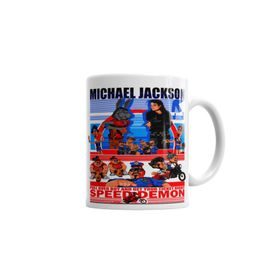 Baskı Dükkanı KB6893 Speed Demon Michael Jackson Porselen Kupa Bardak