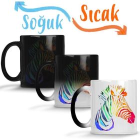 Baskı Dükkanı KB6901 Trıus Anımals Zebra Porselen Kupa Bardak