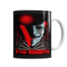 Baskı Dükkanı KB6903 Vendetta Porselen Kupa Bardak