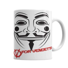 Baskı Dükkanı KB6903 Vendetta Porselen Kupa Bardak