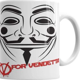 Baskı Dükkanı KB6903 Vendetta Porselen Kupa Bardak