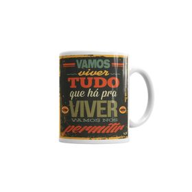 Baskı Dükkanı KB6907 Vamos Viver Tudo Porselen Kupa Bardak