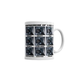 Baskı Dükkanı KB6910 Vader Expressions Porselen Kupa Bardak