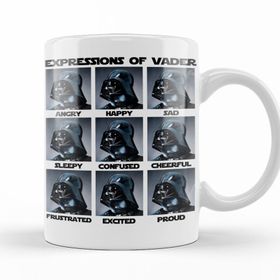 Baskı Dükkanı KB6910 Vader Expressions Porselen Kupa Bardak