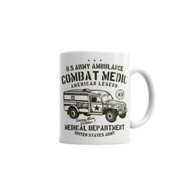 Baskı Dükkanı KB6914 Us Army Ambulance Porselen Kupa Bardak