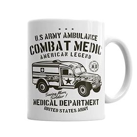 Baskı Dükkanı KB6914 Us Army Ambulance Porselen Kupa Bardak