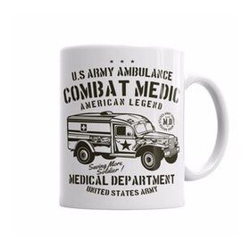 Baskı Dükkanı KB6914 Us Army Ambulance Porselen Kupa Bardak