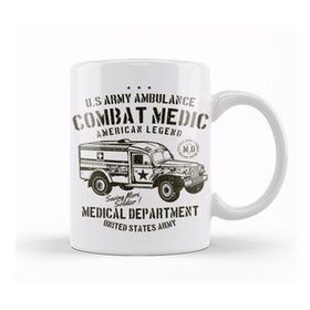 Baskı Dükkanı KB6914 Us Army Ambulance Porselen Kupa Bardak