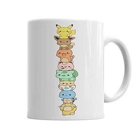 Baskı Dükkanı KB6927 Turminha Pokemon Porselen Kupa Bardak