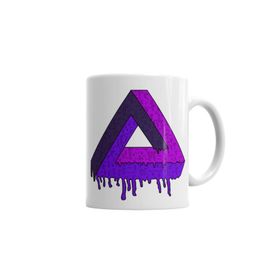 Baskı Dükkanı KB6939 Triangle Psychedelic Porselen Kupa Bardak