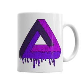 Baskı Dükkanı KB6939 Triangle Psychedelic Porselen Kupa Bardak
