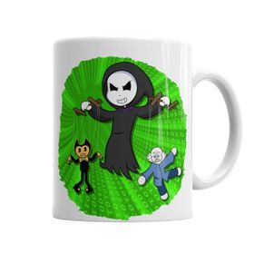 Baskı Dükkanı KB6955 Toddyn Bendy Sans Puppet Green Porselen Kupa Bardak