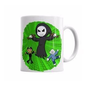 Baskı Dükkanı KB6955 Toddyn Bendy Sans Puppet Green Porselen Kupa Bardak